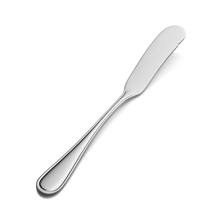 Bon Chef Tuscany, Butter Spreader, Flat Handle, Mirror Finish, 13/0, 6.97" , set of 12 SBS313